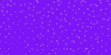 Açık mor, çiçekli pembe vektör karalama şablonu. Sıradan çiçekli basit renkli bir illüstrasyon. Kadınlar için gündüz terfisi.