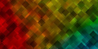 Açık mavi, sarı vektör arkaplanı çokgen biçiminde. Soyut tarzda dikdörtgenleri olan modern tasarım. Reklamınız, posteriniz, afişiniz için en iyi tasarım.