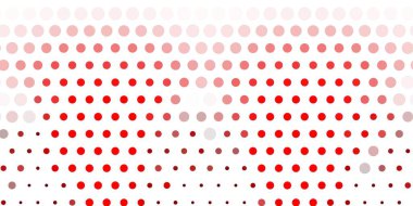 Açık kırmızı, küreli sarı vektör deseni. Doğa tarzında renkli noktaları olan soyut illüstrasyon. Web siteleri için desen.