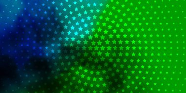 Parlak yıldızlı Koyu Çokrenkli vektör düzeni.