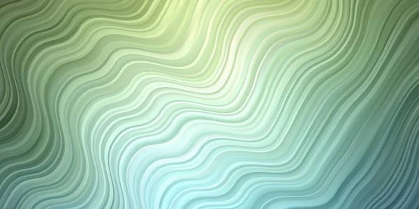 Hellblauer Grüner Vektorhintergrund Mit Linien Illustration Abstrakten Stil Mit Geschwungenem — Stockvektor