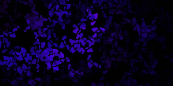 Dark Purple Vector Background Random Forms Colorful Illustration Simple Gradient — Stock Vector