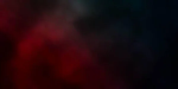 ダークブルー 雲と赤のベクトルの背景 — ストックベクタ