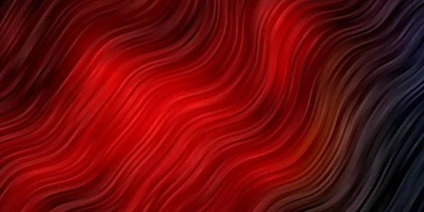 Dunkelblauer Roter Vektorhintergrund Mit Kreisbogen — Stockvektor