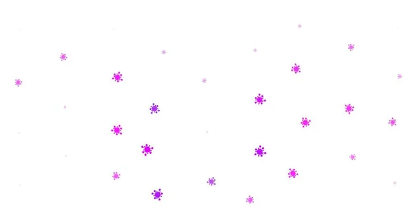Светло Фиолетовый Векторный Фон Символами Ковида Красочные Градиентные Символы Болезни — стоковый вектор