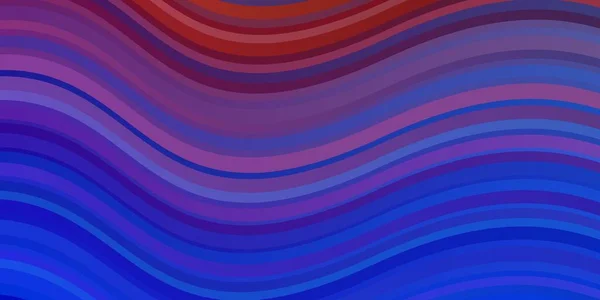 Hellblauer Gelber Vektorhintergrund Mit Gebogenen Linien Bunte Illustration Mit Geschwungenen — Stockvektor