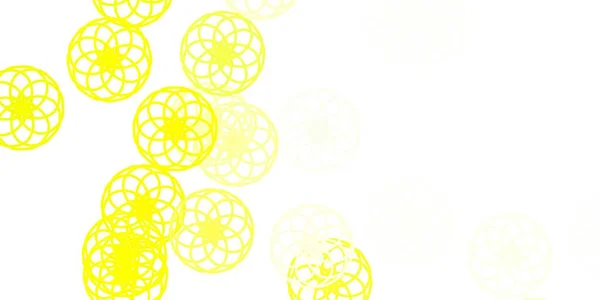Luz Fundo Vetor Amarelo Com Manchas Ilustração Abstrata Com Manchas —  Vetores de Stock