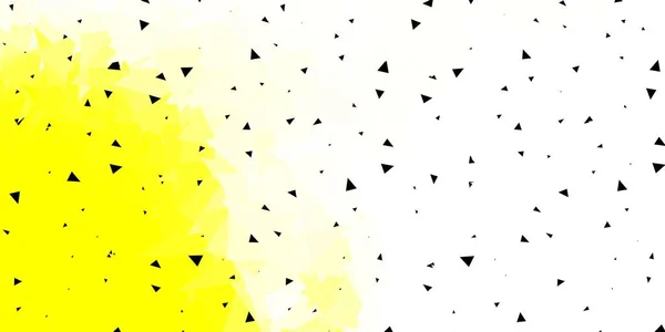 Light Yellow Vector Geometric Polygonal Wallpaper Abstract Illustration Elegant Gradient — Stock Vector