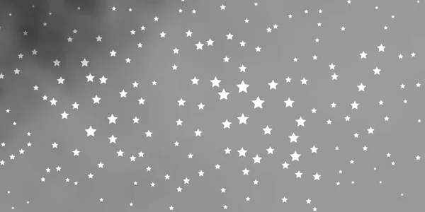 Mise Page Vectorielle Gris Foncé Avec Étoiles Brillantes Illustration Colorée — Image vectorielle