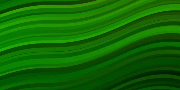 Hellgrünes Vektormuster Mit Kurven — Stockvektor