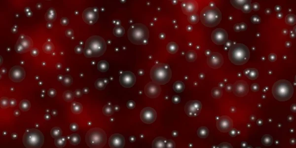 Dunkelgrün Roter Vektorhintergrund Mit Bunten Sternen — Stockvektor