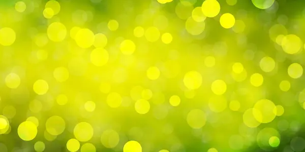 Ανοιχτό Πράσινο Κίτρινο Διανυσματικό Μοτίβο Κύκλους — Διανυσματικό Αρχείο