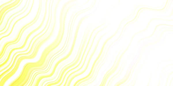 Lichtgroen Gele Vectorachtergrond Met Gebogen Lijnen Kleurrijke Illustratie Abstracte Stijl — Stockvector