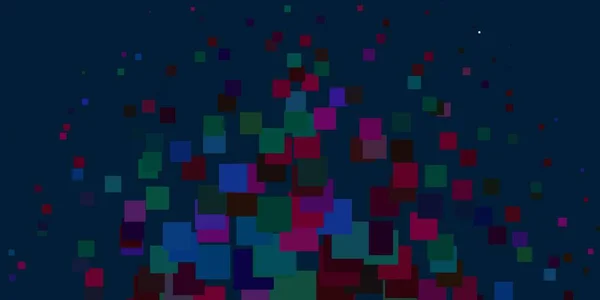 四角形の光多色ベクトル背景 — ストックベクタ