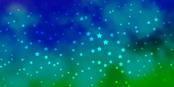 Dunkles Mehrfarbiges Vektormuster Mit Abstrakten Sternen — Stockvektor