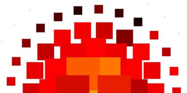 Çokgen biçiminde Açık Turuncu vektör arkaplanı.