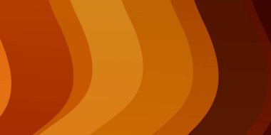 Açık Turuncu vektör arkaplanı eğrili.