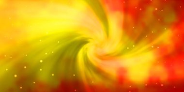 Soyut yıldızlı Açık Turuncu vektör deseni.