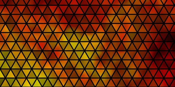 ライトオレンジベクトルの背景線 三角形 三角形で抽象的なイラストをキラキラさせます Cmの模様 — ストックベクタ