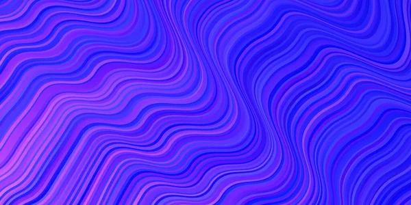 Hellrosa Blauer Vektorhintergrund Mit Kurven — Stockvektor
