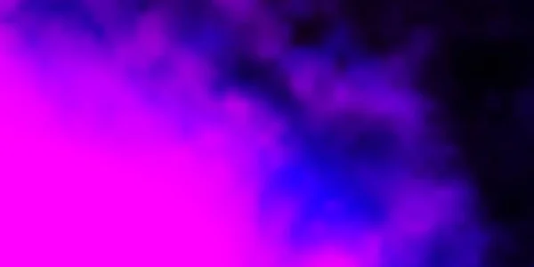 雲とダークパープルのベクトル背景 — ストックベクタ