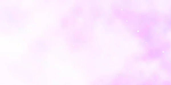 Світло Фіолетовий Векторний Фон Маленькими Великими Зірками Барвисті Ілюстрації Абстрактному — стоковий вектор