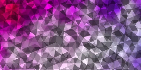 Luz Púrpura Fondo Vectorial Rosa Con Triángulos Diseño Decorativo Estilo — Archivo Imágenes Vectoriales