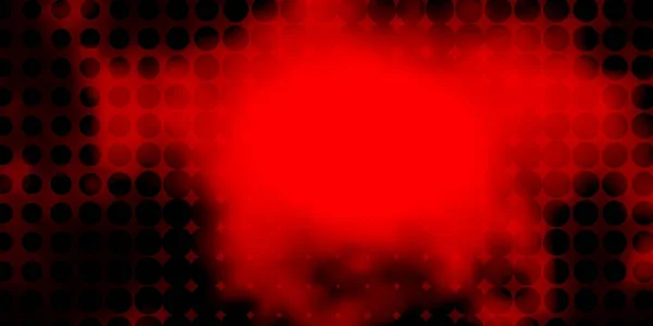 Layout Vetorial Vermelho Escuro Com Círculos — Vetor de Stock