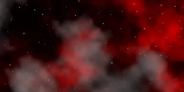 Renkli Yıldızlı Koyu Kırmızı Vektör Arkaplanı — Stok Vektör