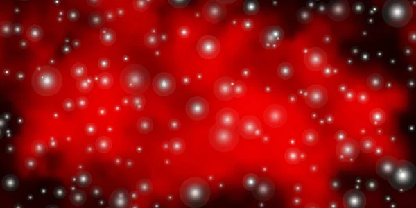 Modelo Vector Vermelho Escuro Com Estrelas Néon — Vetor de Stock