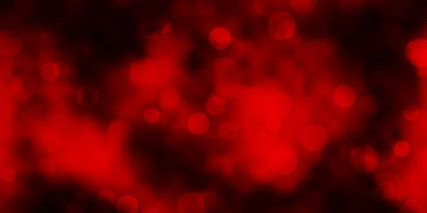 Dark Red Vector Backdrop Dots — Stock Vector