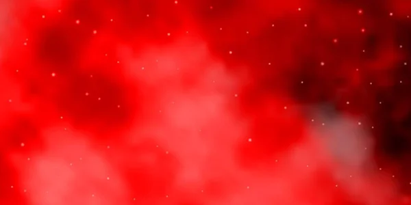 Luz Fondo Vector Rojo Con Estrellas Colores — Vector de stock