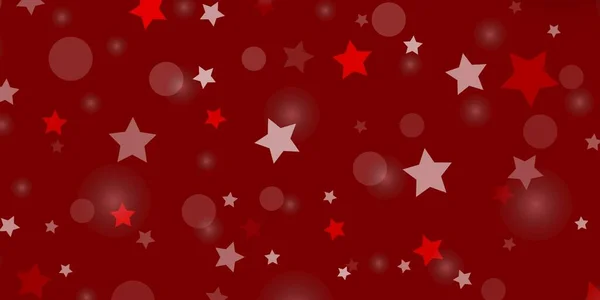 Φως Κόκκινο Διάνυσμα Πρότυπο Κύκλους Αστέρια — Διανυσματικό Αρχείο