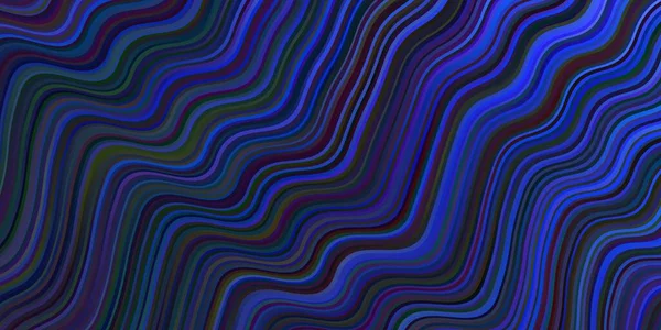 Темний Blue Векторний Шаблон Яскравими Лініями Повністю Нова Барвиста Ілюстрація — стоковий вектор