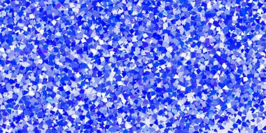 Çizgiler ve üçgenlerle ışık Mavisi vektör düzeni. Üçgen şekilli ışıltılı soyut çizimler. Broşürler, broşürler için desen