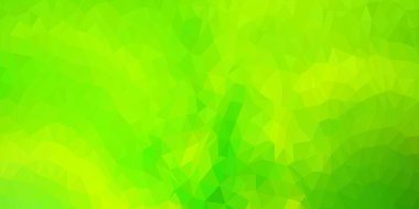 Açık yeşil, sarı vektör çokgen arka plan. Çokgen üçgenli modern soyut çizim. Tasarımın için en iyi seçim.