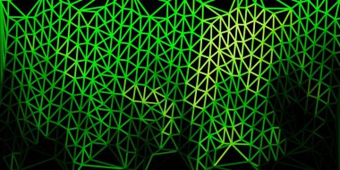 Açık yeşil, sarı vektör üçgen mozaik zemin. Kırık camlar ve üçgenler. İniş sayfaları tasarımı.