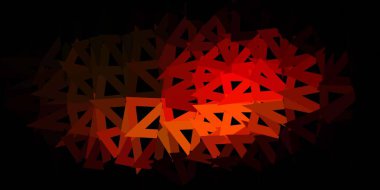 Koyu turuncu vektör üçgeni mozaik zemin. Zarif eğimli üçgenli soyut illüstrasyon. Tasarımın için en iyi seçim.