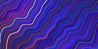 Lacivert, kıvrımlı çizgileri olan kırmızı vektör dokusu. Basit bir şekilde parlak renkli bir illüstrasyon. İş tasarımınız için şablon.