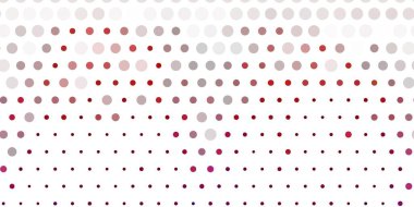 Açık mor arkaplan ve noktalar. Renkli çember şekilli modern soyut illüstrasyon. Posterler, afişler için tasarım.