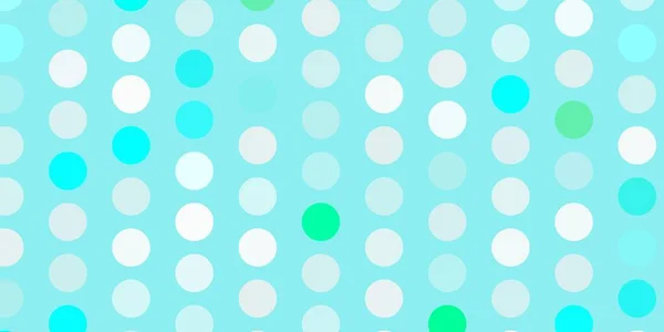 Светло Голубая Зеленая Векторная Компоновка Кружочками Блестящие Абстрактные Иллюстрации Красочными — стоковый вектор