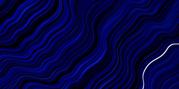 Modèle Vectoriel Bleu Foncé Avec Lignes Courbes — Image vectorielle