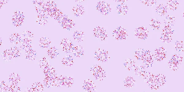 Bleu Clair Fond Vectoriel Jaune Doodle Avec Des Fleurs Fleurs — Image vectorielle