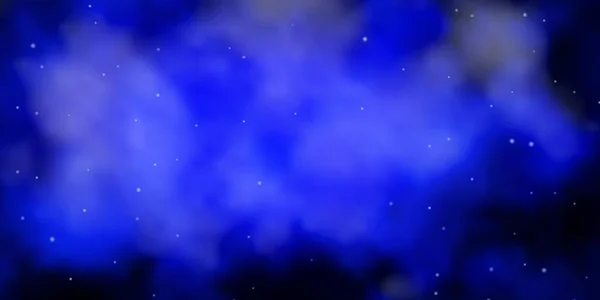 Textura Vectorial Azul Oscuro Con Hermosas Estrellas — Vector de stock