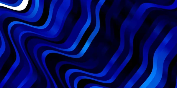 Modèle Vectoriel Bleu Foncé Avec Lignes Courbes — Image vectorielle