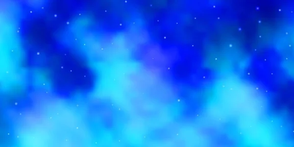 Heller Blauer Vektorhintergrund Mit Bunten Sternen — Stockvektor