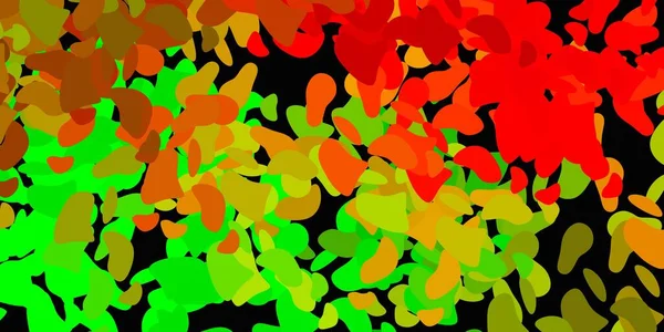 Hellgrünes Rotes Vektormuster Mit Abstrakten Formen Moderne Abstrakte Illustration Mit — Stockvektor