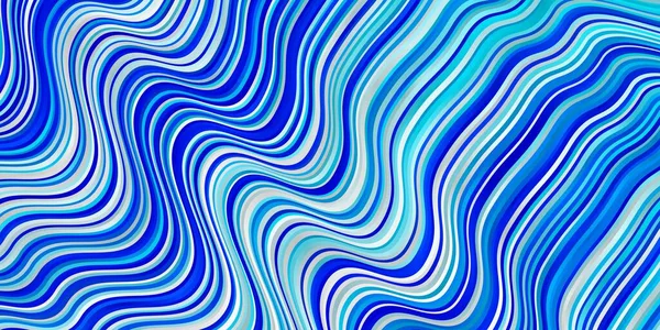 Modèle Vectoriel Bleu Clair Avec Lignes Courbes — Image vectorielle