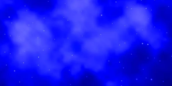 Světle Modrá Vektorová Šablona Neonovými Hvězdami — Stockový vektor