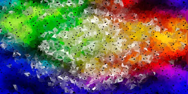 Luz Multicolor Vetor Gradiente Polígono Papel Parede Nova Ilustração Colorida — Vetor de Stock